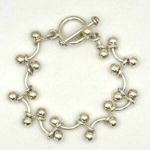 Silpada B0746 Sterling Silver DNA Toggle Bracelet